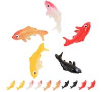 DRESSOOS Poissons Artificiels Décoratifs pour Aquarium, 15 Pièces en PVC | Micro Paysage, Bol Central, Bac Betta et Terrarium en Verre, Couleur Vive, Lignes Lisses