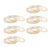 DRESSOOS Ruban Adhésif pour Séparation Vernis 18 Rouleaux Beige pour Nail Art Bande de Masquage Adhésive pour Manucure Professionnelle et Réparation