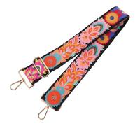 DRESSOOS Sangle de Sac Brodée Fleurie Réglable pour Banjo Guitare Ukulélé Ceinture de Remplacement Multifonction pour Sac à Main Femme Homme Bandoulière Créative et Pratique