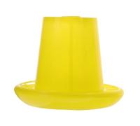 DRESSOOS Seau d'alimentation Alimentaire Container ustensiles de volaille conteneur pèse Aliment Distributeur de Nourriture pour Poulet abreuvoirs pour Cages à volailles Plastique Yellow