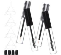 DRESSOOS Set de 12 Tubes Transparents Vides pour Mascara et Eyeliner 10ml Entonnoirs en Plastique et Bouchons en Caoutchouc Faciles à Utiliser, pour Maquillage DIY Couleur Aléatoire