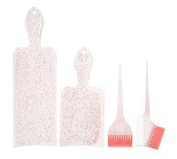 DRESSOOS Set de Pinceaux pour Coloration Cheveux Colorés en Abs et Nylon Rose, Pratique et Facile à Ranger, pour Usage Maison DIY