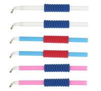 DRESSOOS Stylo à Pointer Diamanté 6 Pièces en Plastique avec Poignée Ergonomique et Prise Confortable pour Décoration de Vêtements et Broderie DIY Couleur Aléatoire