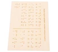 DRESSOOS Tableau Braille pour Éducation Aveugles Outil Apprentissage Tactile Compact et Durable pour Étudiants Braille