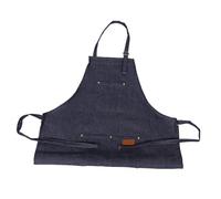 DRESSOOS Tablier Denim Ajustable Pour Hommes Et Femmes Tablier Professionnel Avec Poches Étanche Unisexe Pour Cuisine Et Coiffure Design Élégant Et Fonctionnel