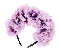 DRESSOOS -tête À Fleurs Artificielles Élégant -tête Floral À Double Rangée De Et D'orchidées Confortable Pour Femmes Pour Enterrement De Vie De Jeune Fille Et Mariage