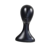 DRESSOOS Tête De Mannequin Femme Kit De Chapeaux Rester Mannequin De Chapeau Humain Tête De Tête De Poupée Porte- Bonnet De Plastique Black