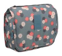 DRESSOOS Trousse de Maquillage Voyage en Polyester Crochet Suspendu, Paquet de Toilette Pliable Multifonction pour Rangement et Protection des Cosmétiques en Extérieur