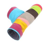 DRESSOOS Tunnel pour Hamster Et Petits Animaux Tunnels Interactifs Trois Voies pour Cochons Lapins Et Furets Jouet Et Amusant pour Environnement De Jeu des Animaux De Compagnie