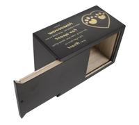 DRESSOOS Urne Funéraire pour Animaux De Compagnie Boîte en Bois pour Cendres Danimaux Urne Commémorative pour Chat Ou Chien Urnes Cinéraires