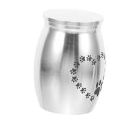DRESSOOS Urne Funéraire pour Animaux De Compagnie Mini Urne pour Chiens Imprimé Cheveux Dent Boîte Commémorative Souvenir Funéraire pour Animaux De Compagnie