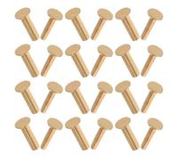 DRESSOOS Vis à Bois pour Réparation de Manches de Couteaux Coupantes pour Couteau en Cuivre Accessoires pour Outils de Bricolage, 14 Paires, Installation Facile et Design Précis