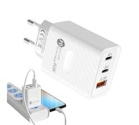 Dreuhuing Bloc de Chargement USB, Chargeur USB multiport,Chargeur de téléphone Bloc Chargeur de Voyage | Adaptateur de Prise de Voyage à 3 Ports, Chargeur Portable à Charge Rapide 40W, Adaptateur de