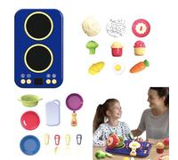 Dreuhuing Coffret De Cuisine pour Tout-Petits | Jouet De Cuisine Éducatif avec Son Et Lumière pour D'Âge Préscolaire - Jeu Éducatif Interactif pour Filles Garçons 3 Ans et Plus