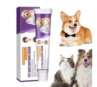 Dreuhuing Crème de soulagement de la peau pour animaux de compagnie | Agent nourrissant hydratant pour la santé de la peau répare la peau sèche - Efficace et douce pour la peau sèche des chiens,