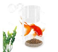 Dreuhuing Disque de Nourriture pour Aquarium Mode Flottant et Submersible - Plateau de Nourrissage pour Poissons | Récipient pour Nourriture Petits Espaces Maison Bureau Salon Passionnés Débutants