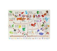 Dreuhuing Jeu De Labyrinthe des Couleurs,Jeu en Bois pour La Motricité Fine - Éducatif pour Compter Les Nombres avec Perles,pour Salle de Classe Maison Maternelle Voyage Filles Garçons