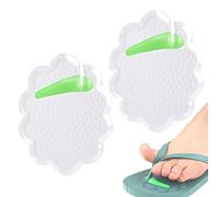 Dreuhuing Protège-Orteils pour Sandales à Lanière, Coussinet d'Orteil pour Sandales, Lavable Soutien Autocollant Transparent Antidérapant Séparateurs pour Hommes Voyage Plage Extérieur