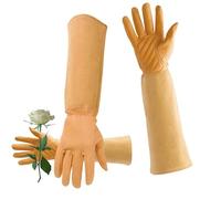 Dreuhuing s de Jardinage Longs,s de Jardin Longs, à l’épreuve des épines, s de Jardinage Longs résistants à la Taille, en Cuir Respirant avec Protection de l'-Bras pour Jardinier