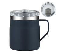 Dreuhuing Tasse À Café En Acier Inoxydable - Gobelet Isotherme Voyage 450ml - Tasse Isotherme Café | pour Jus Boissons Lait Voyageurs Étudiants Conducteurs Gym Trajet Quotidien Camping Randonnée