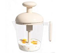 Dreuhuing Tasse À Mélanger Œufs,Tasse à Mélanger à Pression Manuelle pour Œufs | Récipient Doseur Anti-Fuites 550ml Équipement Cuisine Pour Boissons Pâte À Crème Beurre,Mélangeur Culinaire Pour