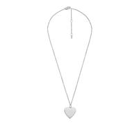 Drew chaîne de Fossil en acier inoxydable avec un pendentif en forme de cœur