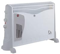 Drexon 743300 Convecteur mobile 2000 W avec turbo Blanc | Convecteur électrique 2000 W avec fonction Turbo, 3 puissances, thermostat réglable et protection contre la surchauffe.