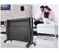 Drexon 921155 Panneau rayonnant fixe et/ou mobile - gamme NINA - 1500 WATTS - Thermostat Électronique - Affichage Digital - programmation Hebdomadaire - couleur Noir