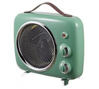 DREXON - Chauffage Soufflant Vintage 2000W - 2 Allures 1000/2000W - Ventilation Froide - Thermostat Mécanique - Poignée Transport - Sélecteur Rotatif - Sécurité Basculement