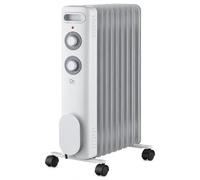 DREXON Radiateur Bain d’Huile 3 Puissances, Radiateur Électrique, 2500Watts | Radiateur bain d’huile réglable, 3 allures de chauffe, roulettes multidirectionnelles et protection surchauffe.