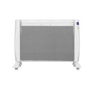 DREXON - Radiateur Électrique Mobile ou Fixe 1500W - Panneau Rayonnant Programmable - Chauffage d’Appoint Intérieur - Thermostat Électronique - Affichage Digital - Détection Fenêtre Ouverte - Blanc