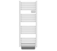 DREXON - Sèche Serviettes Électrique Blanc avec Soufflerie FAENA | Radiateur Salle de Bain Barres Plates | Programmable | Chauffage Rapide | Détection Fenêtre Ouverte | IP24 (Blanc, 1750W)