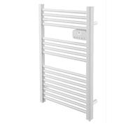 DREXON - Sèche-Serviettes Électrique LYRIA Salle de Bain 750W - Technologie Sans Fluide - Programmable - Fil Pilote 6 Ordres - Mode Boost - Détection Fenêtre Ouverte - Blanc