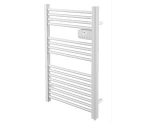 DREXON - Sèche-Serviettes Électrique LYRIA Salle de Bain 750W - Technologie Sans Fluide - Programmable - Fil Pilote 6 Ordres - Mode Boost - Détection Fenêtre Ouverte - Blanc