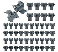 Dreyoo Lot de 50 clips d'armoire, clips de restriction d'angle de 86 degrés, compatibles avec Blum 38C315B3, retenues en nylon pour charnières de porte d'armoire de cuisine américaine, noir