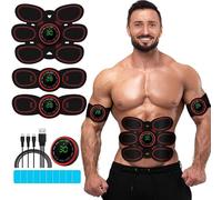 Drezela Stimulateur d'abdominaux - Appareil d'entraînement pour abdominaux - Rechargeable par USB - Pour abdominaux, bras, jambes - Équipement d'entraînement physique - Pour homme et femme - DR6-E8