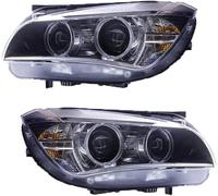 Drezzo Ensemble phare remplacement Ensemble de phares pour BMW pour X1 pour E84 pour F49 2010-2015 DRL Angel Eye avant(Xenon)
