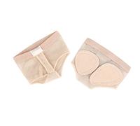 Drfeify 1 paire de chaussures semi-lyriques en maille microfibre avant-pied semi-protection pied confortable respirant pour jazz ballet danse du ventre moderne S, M, L, XL (S)