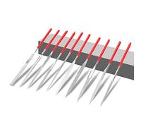 Drfeify 10pcs Limes de Frettes de Sillet Luthier Outil de réparation pour Guitare Lime Aiguille en Métal pour Travail de Précision Bricolage Modelisme Pierre Bois