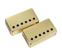 Drfeify 2 Pièces Couvercle de Micro Humbucker pour Guitare électrique Coque de Micro à Double Bobine en Laiton doré pour Pièces de Rechange Installation Facile Ton Clair pour les Joueurs de (50mm