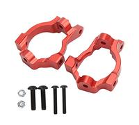 Drfeify 2PCS Aluminium C Hubs Spindle Carrier Set pour Losi Lasernut U4 Persistance 1/10 - Light and Durable - Fine Work for Remote Control Marks (Rouge)