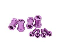 Drfeify 4pcs CNC ALLIAM ALLIAM 12 MM RC Hex-Witch pour 1/10 Crawler, Employeur de Redilla pour Redilla pour Pair (Purple)