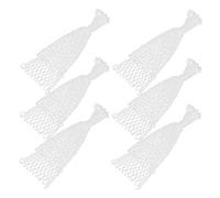 Drfeify 6PCS Filet de Billard Poche en de Coton Sac de Filet de Table de Billard Blanc Remplacement Facile à Installer pour Les Clubs de Salles de Jeux à Domicile Convient à la Plupart des Tables de