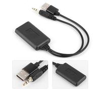 Drfeify Adaptateur Bluetooth AUX Adaptateur de Câble Audio ABS Bluetooth 5.0 5V à 12V HiFi Stéréo Musique sans Fil USB et Récepteur AUX 3,5 Mm pour Voitures avec Entrée AUX