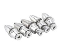 Drfeify Adaptateurs D'hélice en Métal Ensemble de 5pcs Durables pour Moteurs sans Balais RC Accessory Silver Metal adapté à 2 Mm, 2,3 Mm, 3,17, Tailles 4 (Taille de minerai 3,17 mm)