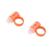 Drfeify Aide aux de Batterie, Clip de Contrôleur de Doigt de en Silicone, Support de Poignée en ABS pour une Meilleure Tenue, Réduit la Fatigue des Doigts, Facile à Mettre en Place, pour les (Orange