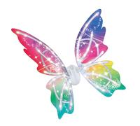 Drfeify Ailes de Fée électriques éclairantes, Ailes Flottantes Automatiques à Couleur Changeante pour Fêtes D'anniversaire de Filles, Matière Plastique (Ailes de fée de princesse)