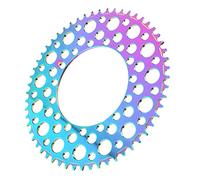 Drfeify Aluminium anodisé - Roue de Vélo de Vélos à Plisser-cohérence pour la Montagne, Système Compact à Vitesse Variable, 1 X Chaîne (Colorful)