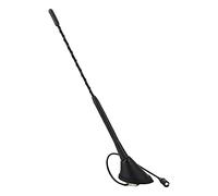 Drfeify Antenne FM, Antenne Radio de Véhicule 11 Pouces avec Base, Connexion Coaxiale Unique et Connecteur Raku 2, Réception Radio Claire, Support de Toit pour Utilisation Universelle en Voiture