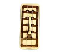 Drfeify Bac à Glaçons, Machine à Glaçons à Dégagement Facile en Acier Inoxydable 304 pour Whisky et Cocktails, Outil de Cuisine de Congélation Efficace à 18 Fentes